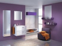 Casa de banho púrpura