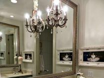 Iluminação de uma casa de banho vintage